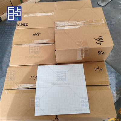 Peb 200 * 200 * 5 hli Alumina Mosaic Vuas Ua tiav rau Nyab Laj!