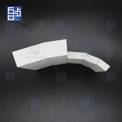 Trapezoidal Ceramic Liners nyob rau hauv ntau lawm rau Curved Equipment Appli...